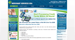 Desktop Screenshot of merchantservicesusa.com